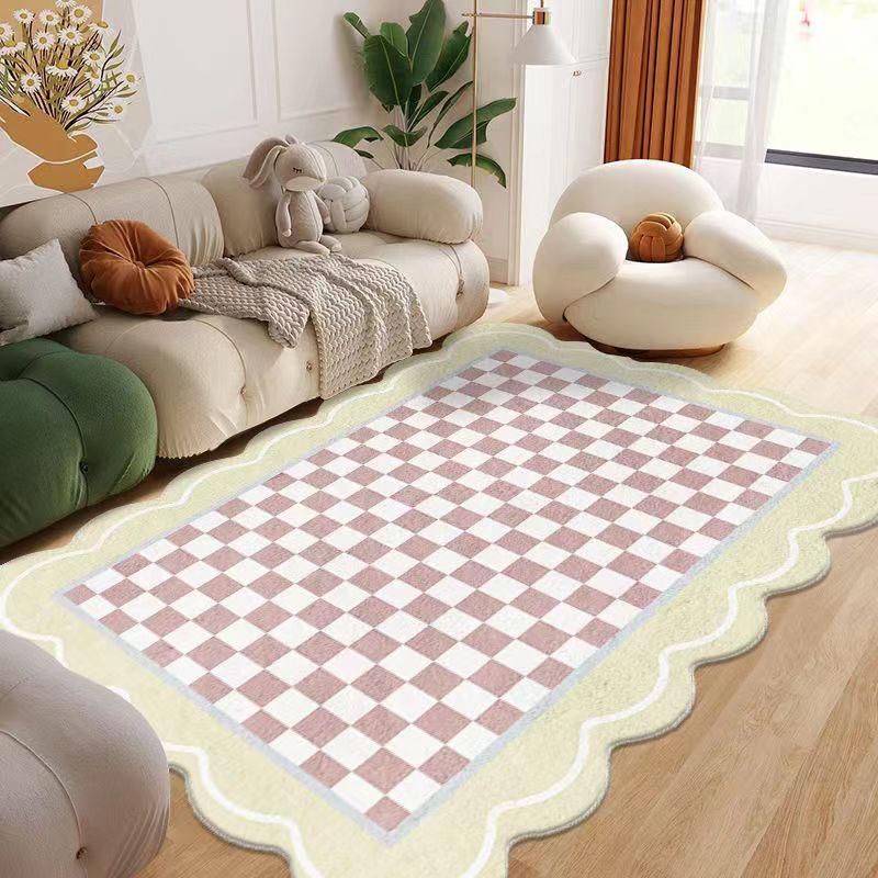Modern and Simple Living Room Carpet Sofa Coffee Table Mat Irregular Shaped Carpet for Bedroom Home