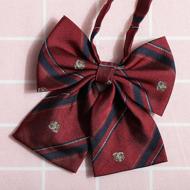 Jk Japanese Plaid Korean Version Of Collar Flower Graduate Female Collar Flower College Wind Streamer Jk Bow Shirt Accessories Sailor Suit