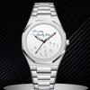 Streng ausgewählt Mode Personalisierte Digitale Leuchtende Herrenuhr Einfacher Trend Achteckiges Stahlarmband Abgestufte Uhr