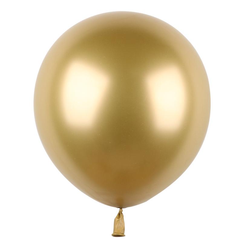 

18-Inch Large Metal Chrome Latex Balloon, Birthday Wedding Room Decoration 18 inch gold metal ball