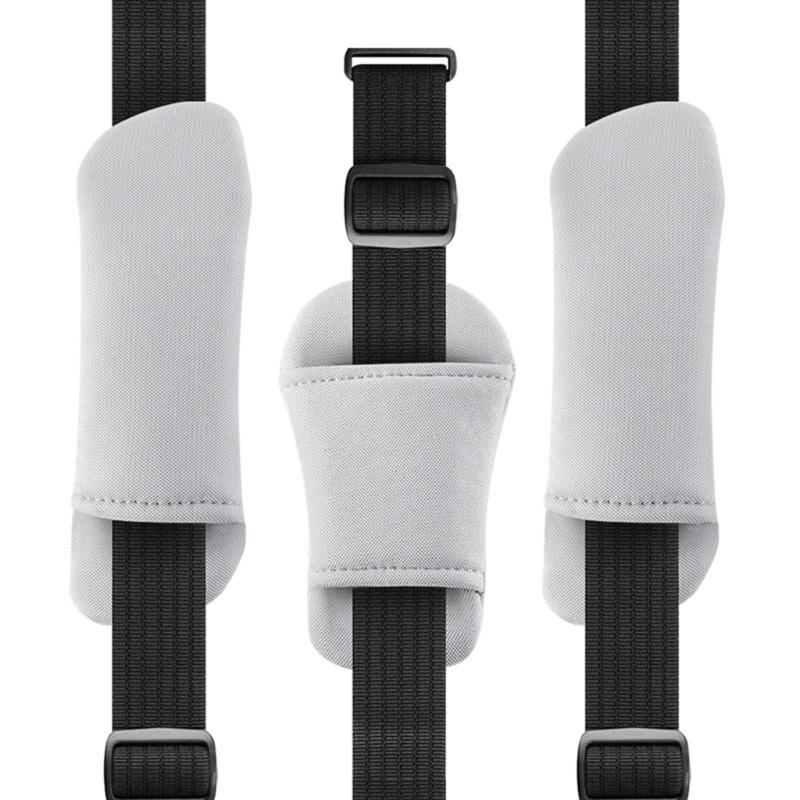 3Pcs Soft Resin Cotton Strollers Cushion Set With Shoulder Pads And Front Crotch Protector For Infant Safety