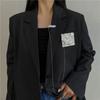 Metal Chain Brooch Heart Lovers Suit Fashion Tassel Brooch  Men