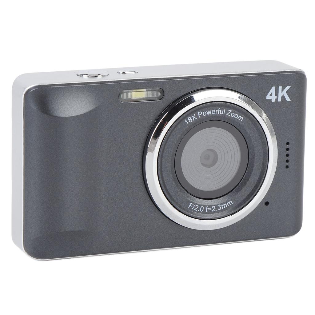 4K 64MP Digital Camera Autofocus Compact Point and Shoot Camera with 18X Digital Zoom 2.8 Inch