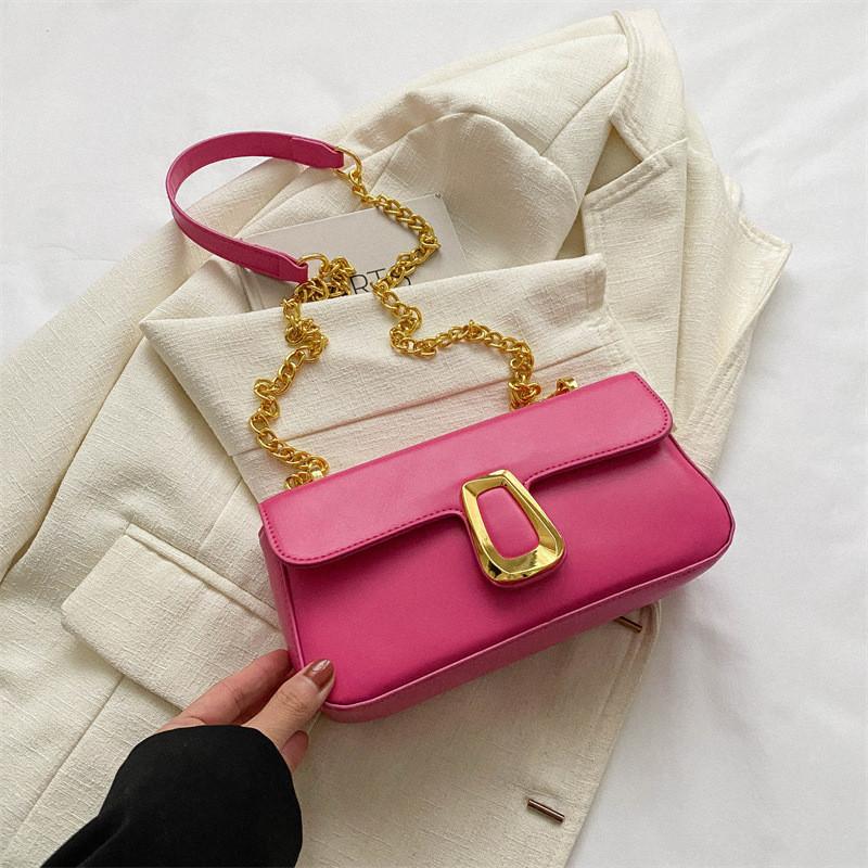 Trendy Shoulder Bag For Women Fashionable Chain Small Square Crossbody Purse