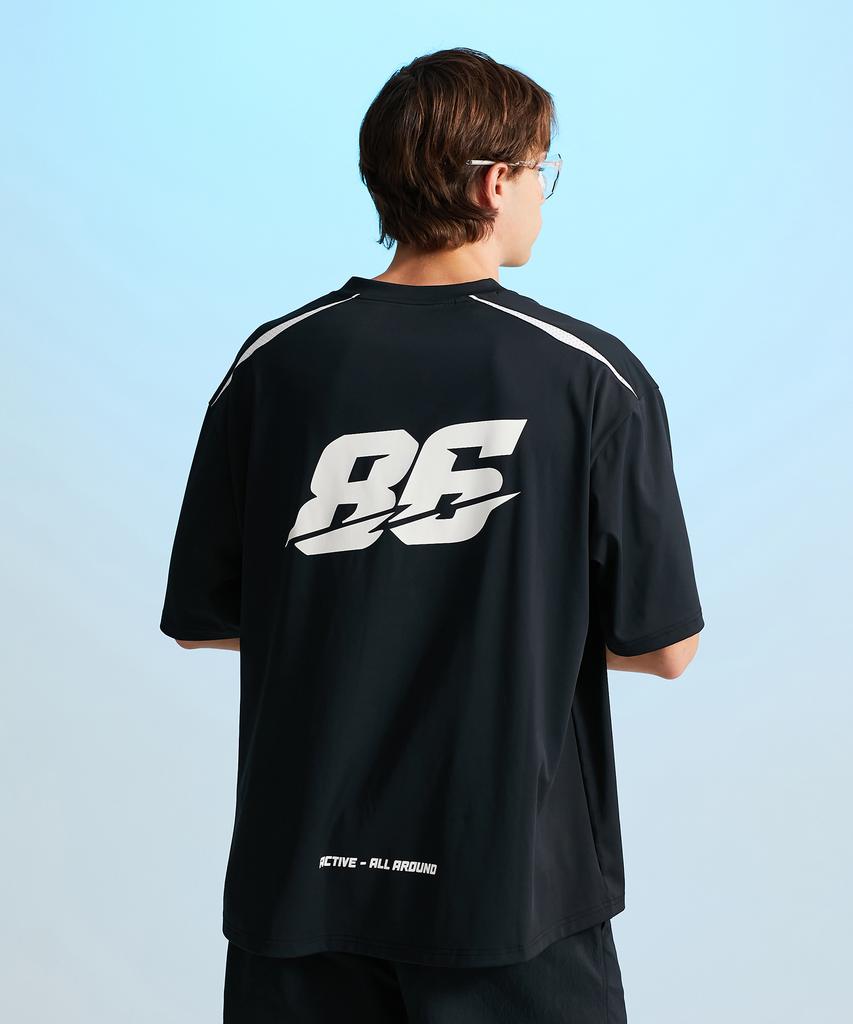 Leijibi Hydro Mesh Performance Oversized M Rash Guard Short Sleeve Jersey Black