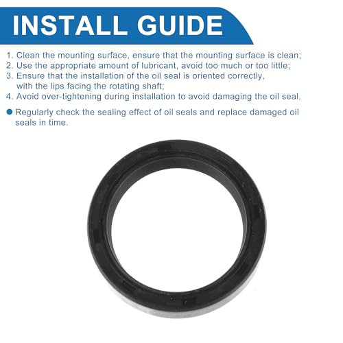 A ABSOPRO Oil Seal TC Seal Ring Rotary Shaft Seal 25x32x7mm High Pressure Nitrile Rubber Black 5pcs