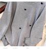 Plus Size Women's Loose Round Neck Pullover Sweater, Bust 150/160 (Size 200/300 Jin)
