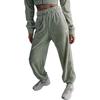 Logo Drawstring Cuffed Casual Pants Women Pants Olive-Green FZ3683-370