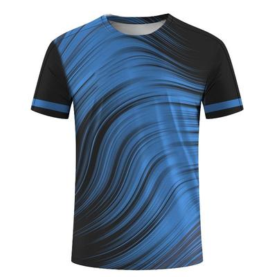 Summer Men's Sports T-shirt Casual Breathable Slim Fit T-shirt 3D Printed O-neck Men's Top