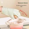 Guanti da forno in silicone resistenti al calore: Antiscivolo, Spesso, Impermeabile, Protezione Anti-Scottatura