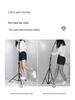 Doldurma Işığı ve Termometreli Bluetooth Tripod - Canlı Yayın ve Fotoğrafçılık İçin Yere Basan, Teleskopik Cep Telefonu Tutucu