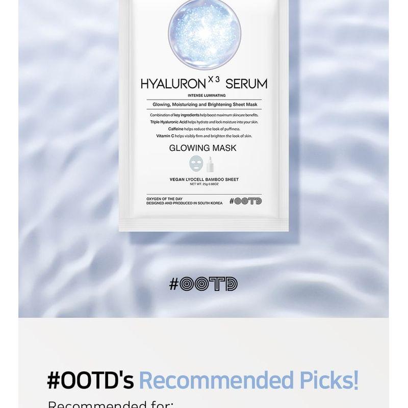 OOTD Hyaluron X3 Serum Glowing Mask Set
