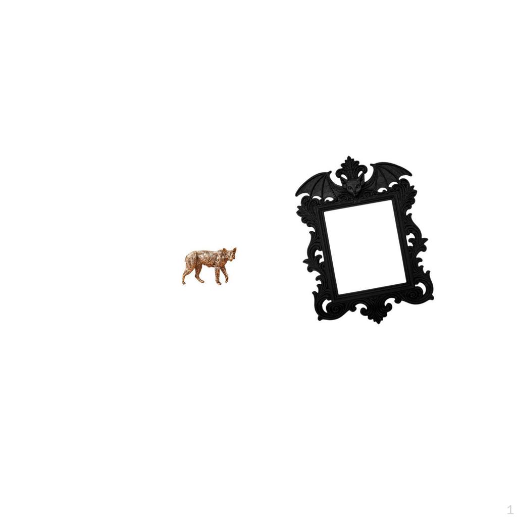 Brass Animal Figurine And Horror Artwork Picture Frame Creative Collectable Gift for Home Decor Room