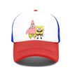 Fashion Cute SpongeBobs Print Baseball Cap Cartoon Men Women Summer Sun Mesh Hat Anime Adjustbale Sunshade Golf Cap Trucker Hat