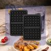 2Pcs Air Fryer Silicone Waffle Moulds Rectangle Food Grade Waffle Mold For Cake Chocolate Air Fryer Accessories Baking Moulds