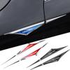 2Pcs for Volkswagen VW Touareg Golf Rline GTI Tiguan Sharan Touran 3D Alloy Knife J198 Emblem Car Body Side Door Blade Fender Sticker