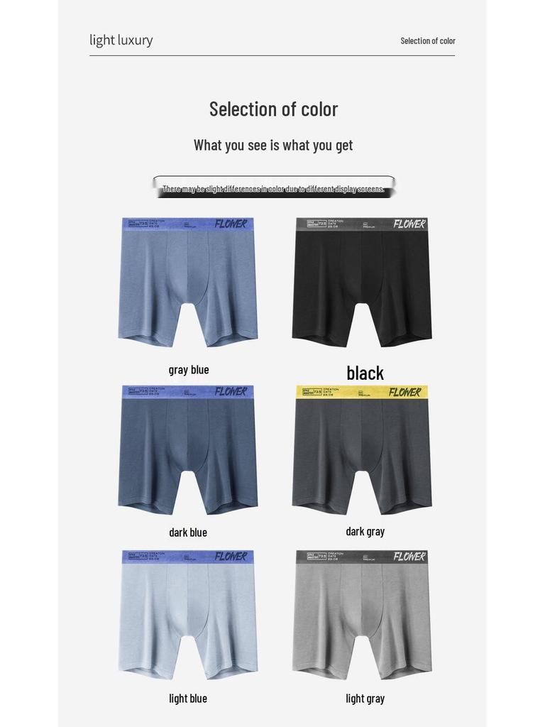 Men's European & American Large Size Cotton Boxer Briefs