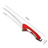 LMETJMA Stainless Steel Grill Tongs Patelai Korean and Japanese BBQ Tongs Non Slip Food Tongs Kitchen Self-Standing Tongs JT502