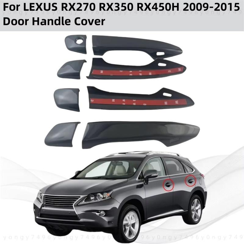 For LEXUS RX270 RX350 RX450H 2009 2010 2012 2013 2014 2015  Door Handle Cover Trim Plastic Black Carbon Car Accessories