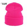 Outdoor Sports Winter Hat Unisex Solid Color Knit Beanies, Classic Slouchy Skull Cap for Winter, Knitted Casual Warm Headwear Men Women, Soft Thermal