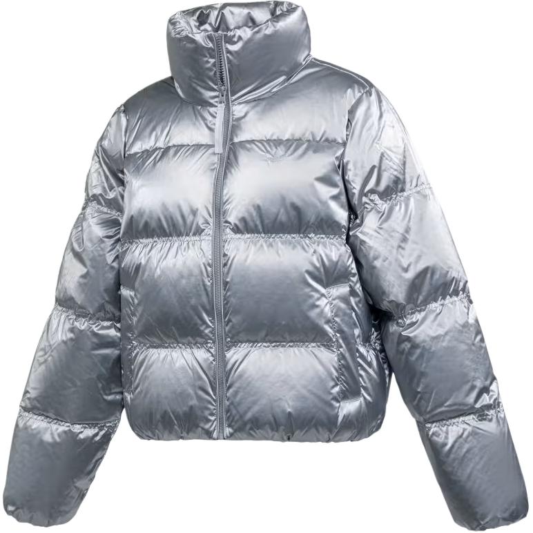 Adidas Originals Solid Color Stand Collar Zipper Long Sleeve Jacket Women jackets KV2676