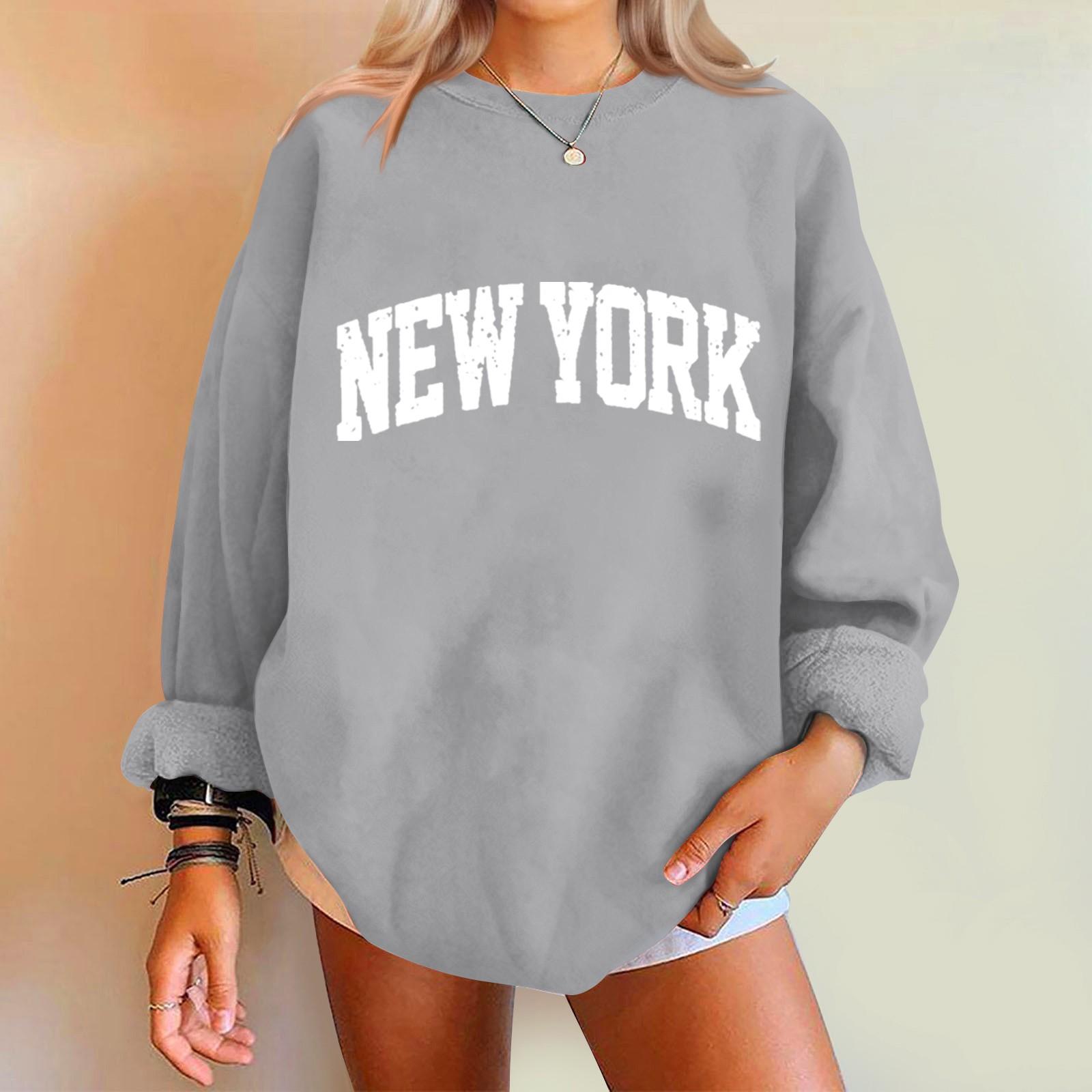 

Женский модный повседневный свитер с заниженной линией плеч, длинным рукавом и круглым вырезом M