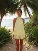 Chiffon Neckholder Herbst 2025 Sexy Strandkleid für Damen