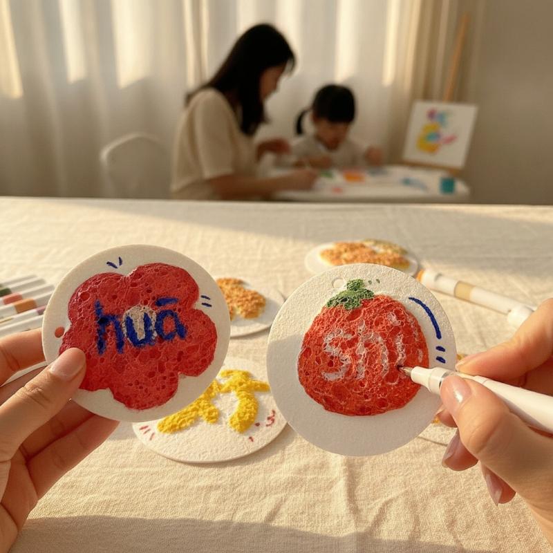 1 Set Diy Drawing Art Educational Craft Sponge Canvas Board Handicraft Toy 3D Magic Puffy Foam Texture Painting Paper For Kids