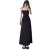 Black Spaghetti Strap Dress for Women, Summer Slim-fit Little Black Dress, Sleeveless Base Dress, French Long Skirt, Slimming Dress