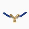 Brass Long Handle Bidirectional Valve Garden Irrigation 3/4 American Anti-corrosion and Anti Rust Interface Hose Splitter