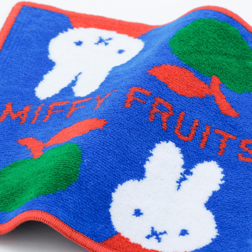 Nishikawa Miffy Chenille Mini Comes in Paper Perfect as a MIFFY Made in XT45278690 Apple Towel, 23x23cm, Washable, 100% Cotton, Packaging, Gift,