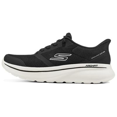 Go Walk Cómodos Versátiles Duraderos Soporte Zapatillas Bajas para Caminar Hombre sneaker Negro Blanco 217084-BKW