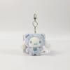 Cute Leopard Print Bear Plush Keychain Bag Charm Pendant Doll Decoration Gift For Girls