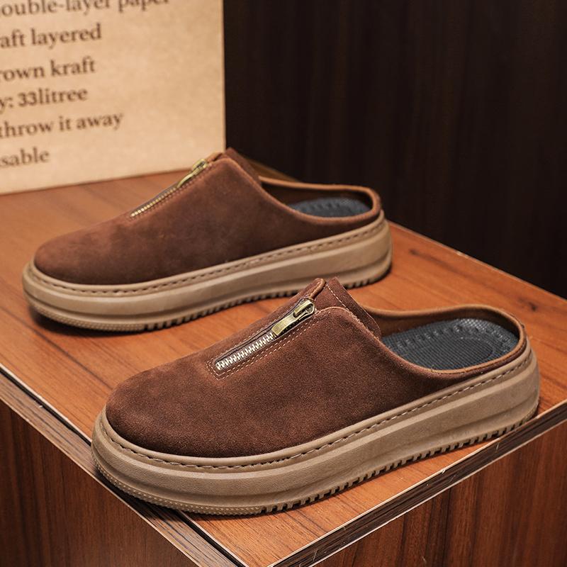 

Luxury Men Half Slippers Sandals Comfortable Breathable Casual Shoes Men Fashion Sneakers Leisure Men Slippers Slides Footwear Male 41