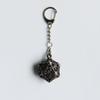 Dragon Dice Pendant Keychain Tiny Metal Dices Jewelry Set Mini Polyhedral Dices Keyring Jewelry for Fashion Enthusiasts