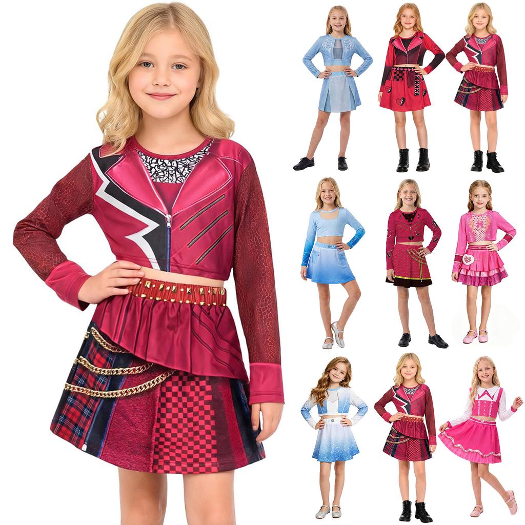 Kids Halloween Stage Performance Costume for Boys Girls Role Play Dress Up Outfit