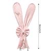 Easter Table Decor Bunny Ear Chair Cover Easter Party Easy To Use Chair Decoration Bunny Chair Covers Soft Plush Cloth