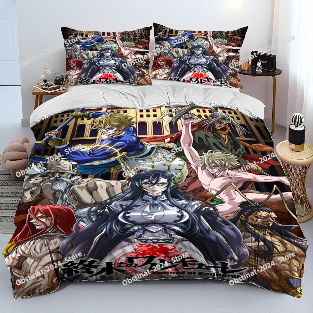 3D Print  Anime Record Of Ragnarok Comforter Bedding Set Duvet Cover Bed Set Quilt Cover Pillowcase King Queen Size Bedding Set