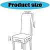 Middle Eastern Print Festival Chair Cover Polyester Elastic Fit Washable For Holiday Dining Decoration