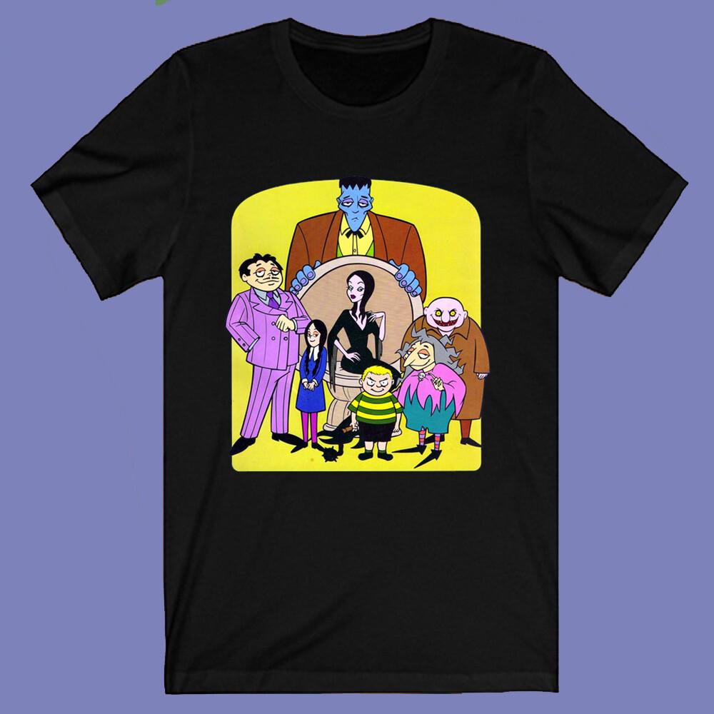 The Addams Family Cartoon Men s Black Size S-3XL S