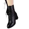 New Soft Leather Thickened White Hair Warm Martin Boots Pointed Thick Heel Temperament Comfortable Cotton Boots