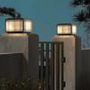 Main Gate Solar Pillar Light LED E27 Base IP65 Waterproof Outdoor Garden Post Fence Lamp