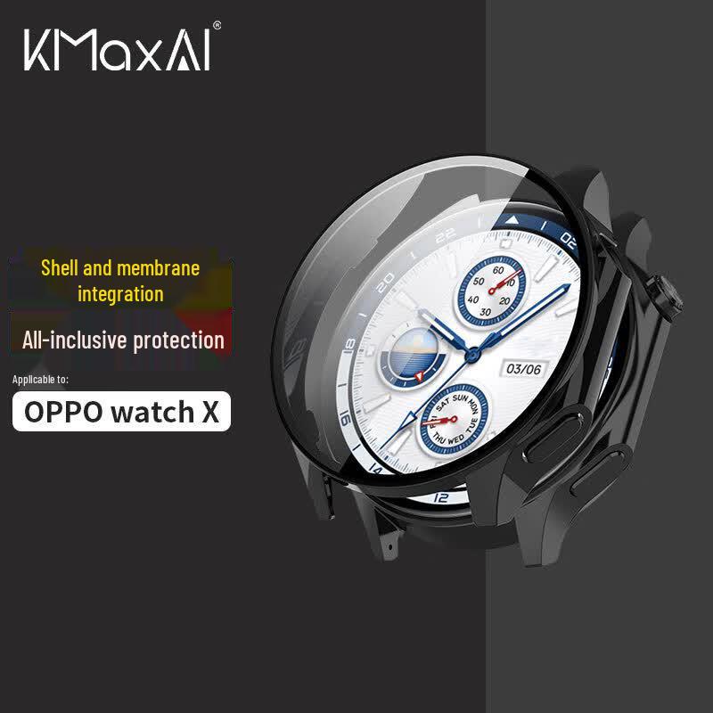 Защитное стекло и чехол OPPO Watch X с полным покрытием
