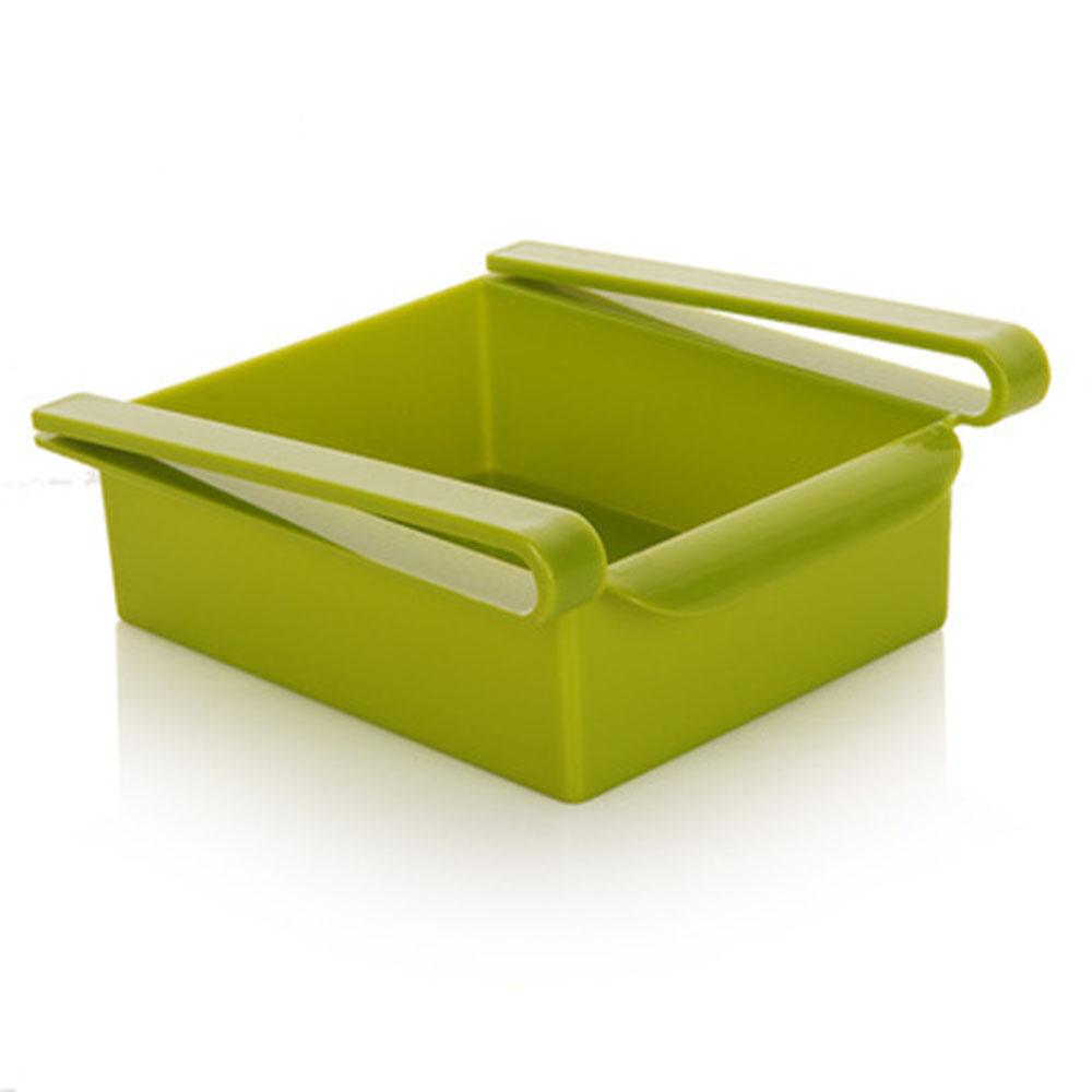 Space-Saving Slide Fridge Storage Box - Freezer Food Container & Pantry Organizer Bins
