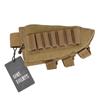 OneTigris Shotgun Shell Magazine Holder, Buttstock, Set of 2 Shotgun Magazine Belts, Rifle Magazine Stock Pouch, Velcro Closure, Tan