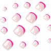 Detachable Rose Red French Manicure Toe Nail Tips - Finished False Nails