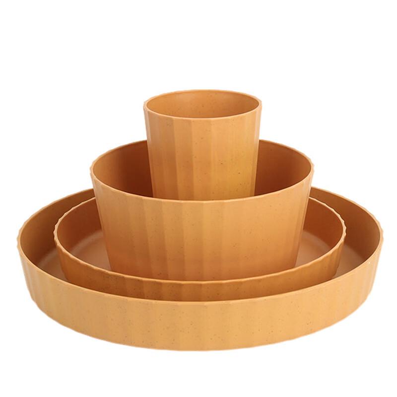 ZISIZ Wheat Straw Tableware Set