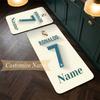 CR7 (32) Customize Name Flannel Kitchen Mat Soft Non-Slip Kitchen Floor Runner Rug for Home Kitchen Decor