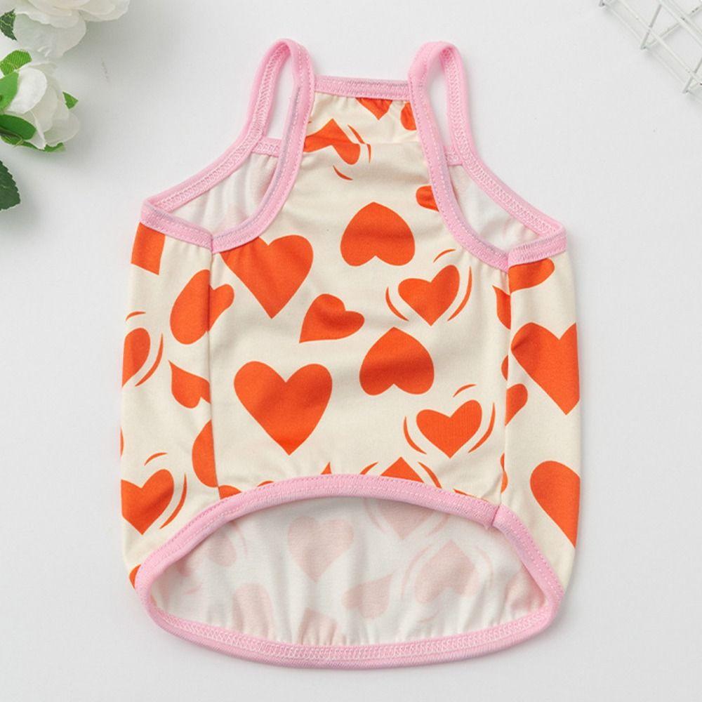Nouveaux Vêtements Mignons pour Chien de Compagnie Petit Moyen Chien T-shirt Confortable pour Chien Respirant Motif Imprimé Gilet pour Animal de Compagnie
