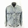 80s Vintage? Denim Jacket Light Blue M 70649-0217 Cotton Logo Buttons